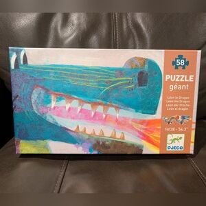 DJECO Leon the Dragon 58 Piece Giant Floor Jigsaw Puzzle